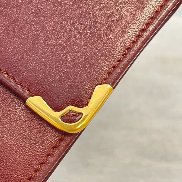 Cartier Vintage Must Line Bordeaux Tri-Fold Wallet w/ Kisslock Pouch - Preowned - Picture 11 of 15
